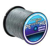 Durable 4 Strand Braided Fishing Line, 20LB, Grey Line