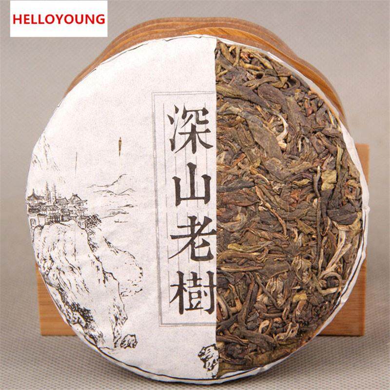 C-PE007 Handmade puer tea 100g raw Pu'er tea Chinese Seven cakes ecology old tree organic green puer tea pu erh sheng ราคา 62 บาท*ส่งฟรี