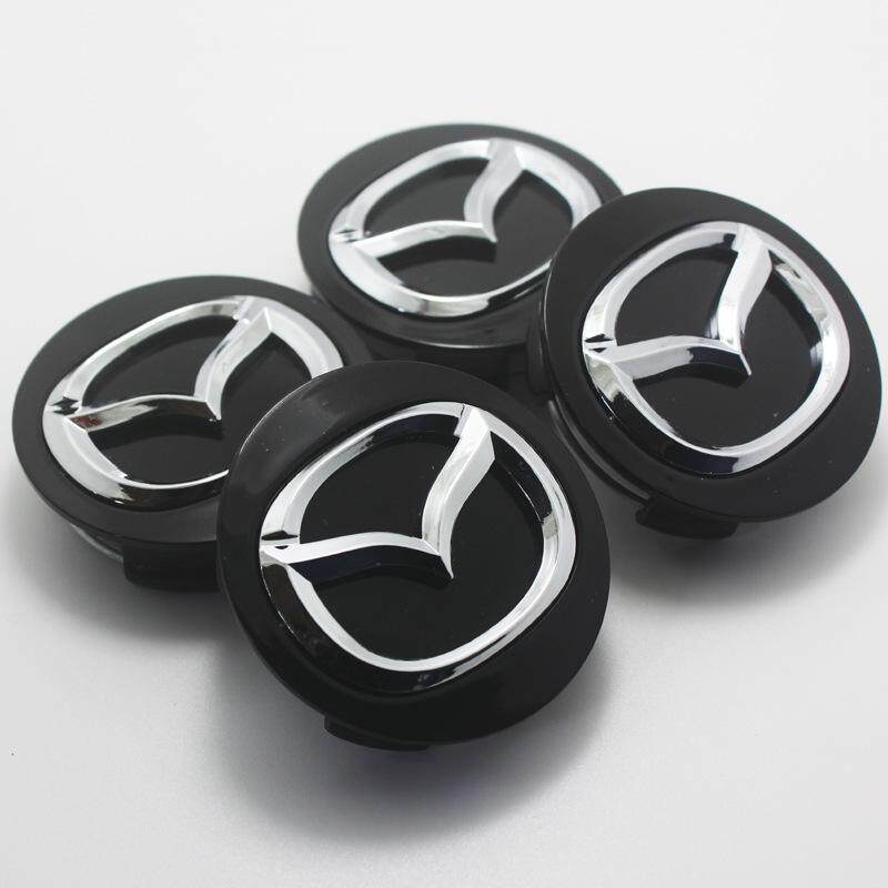 4PCS 56Mm รถ-จัดแต่งทรงผมดุมล้อฝาปิดตรงกลางสำหรับ Mazda 6 3 Axela CX-3 CX-4 CX-5 CX-8 MX-5ตราสัญลักษณ์รถฝาครอบล้อรถสติกเกอร์