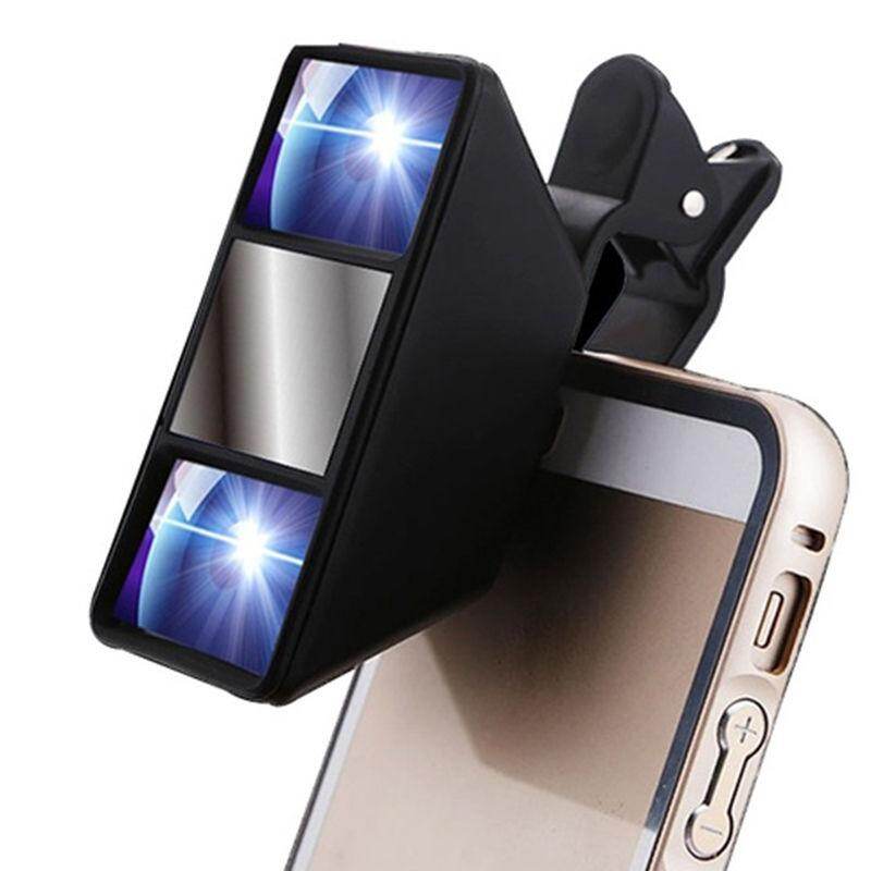 Miracle Shining 3D Photograph Stereo Vision Camera Lens with Clip for Samsung Phone Tablet