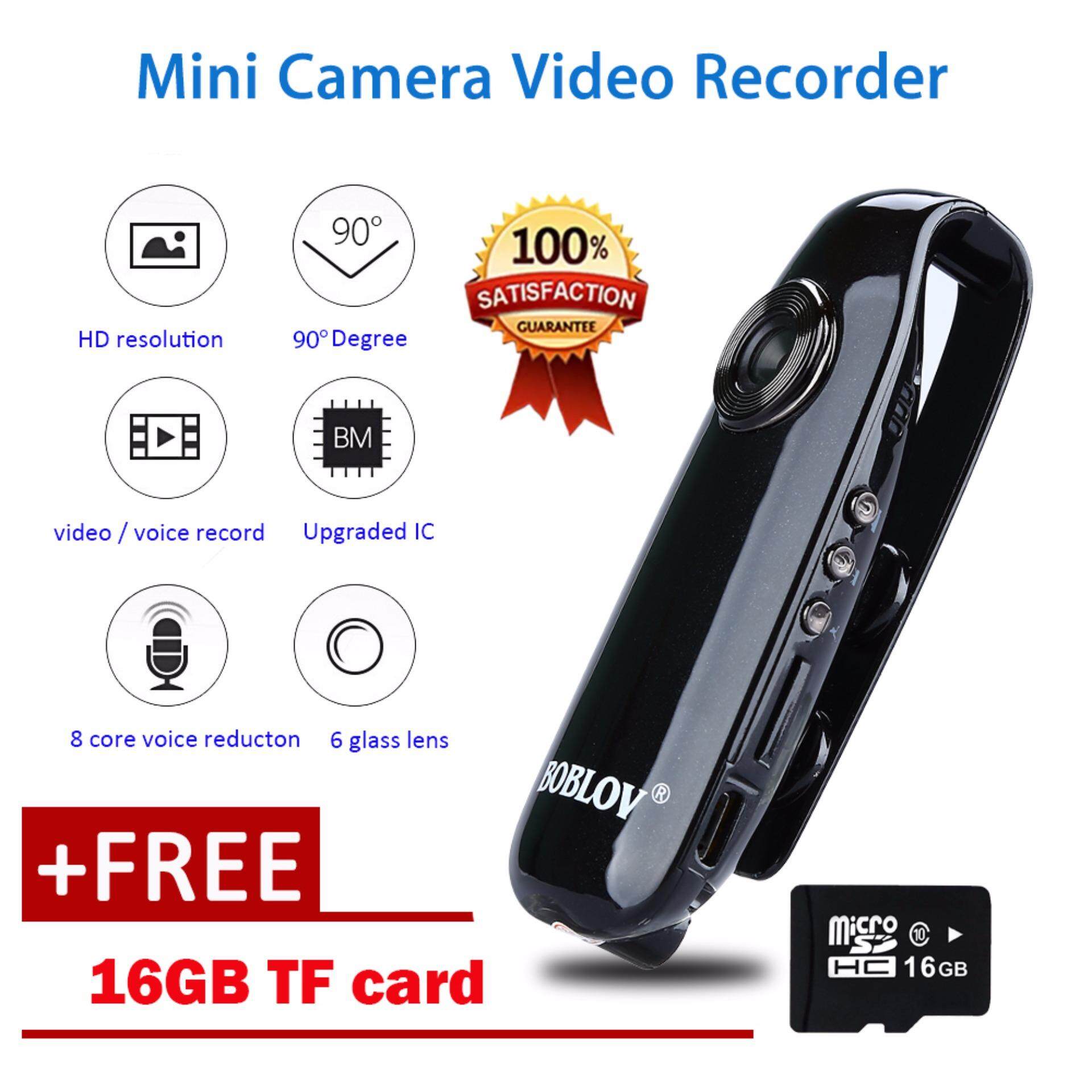 Camera Mini BOBLOV 1080P Full HD Camera Hành Trình Cảnh Sát Xe Đạp Cơ Thể