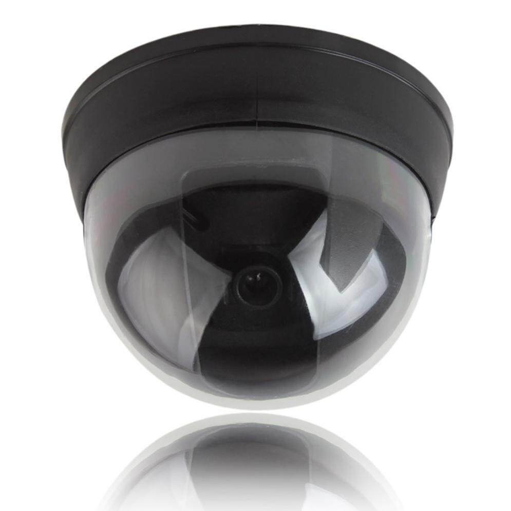 Small Dummy Simulated Dome security Camera with Red Activity LED Light