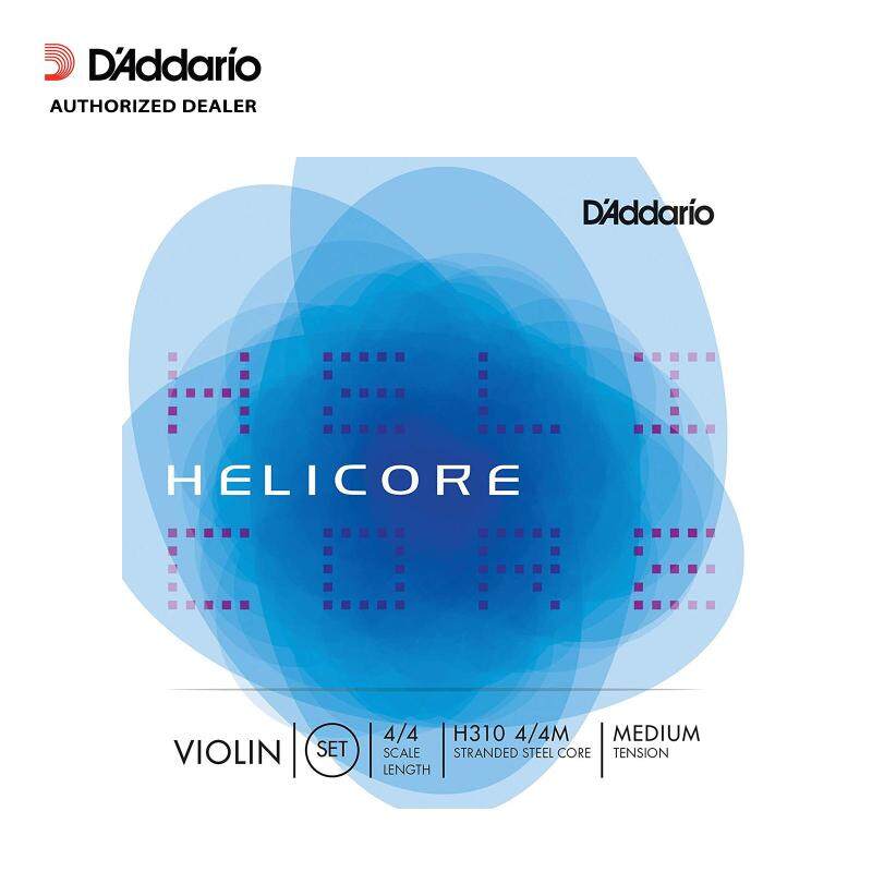 [USA MADE & Original] DAddario Helicore Hybird Violin String 4/4 Scale Set - Medium Tension Malaysia