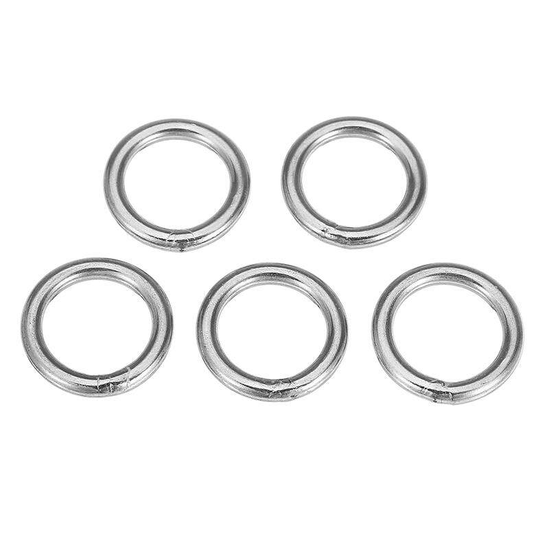 5 Pcs 3X20 Mm 304 Bulat Berbahan Besi Antikarat O Cincin Dilas Laut Rigging Strapping Peralatan