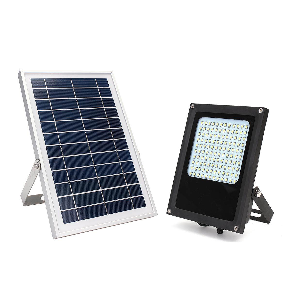 15 วัตต์ 120 LED แผงพลังงานแสงอาทิตย์ Floodlight เซ็นเซอร์กลางคืน Outdoor โคมไฟจุดสวน