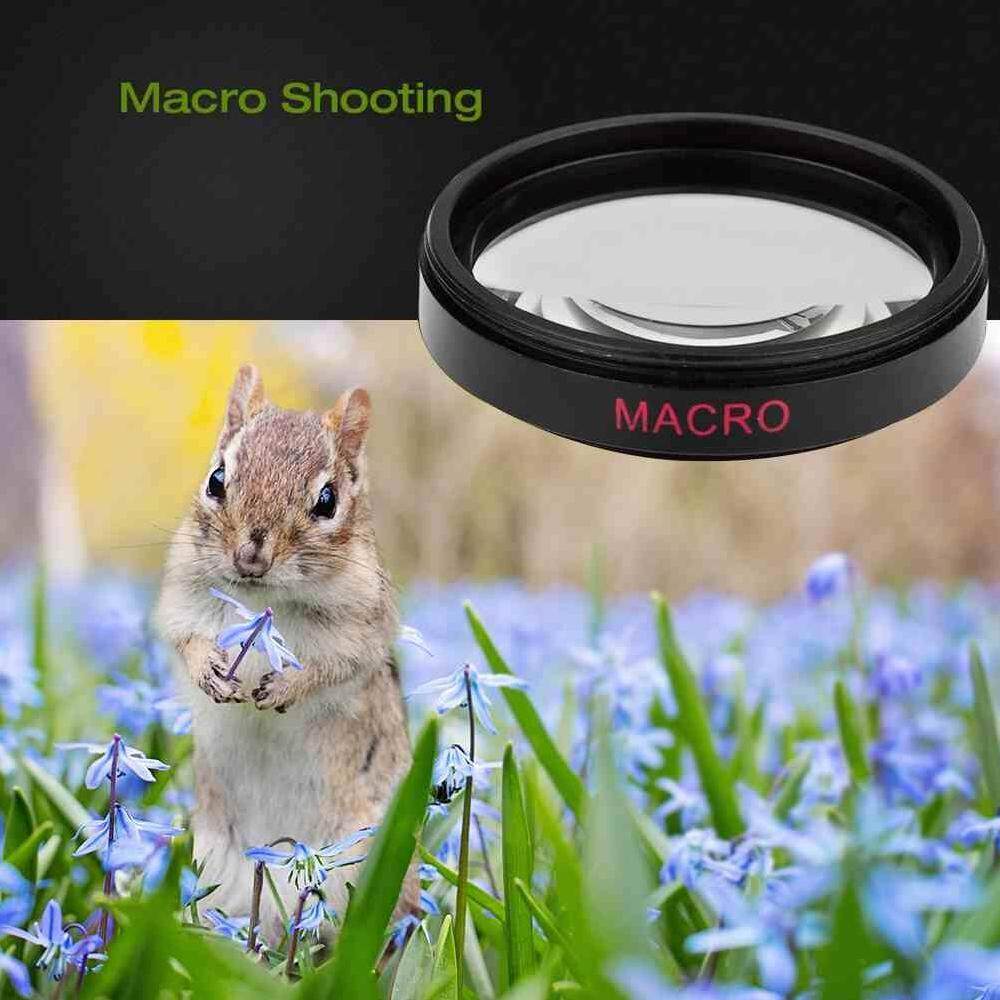 Fuan 37 Mm 0.45X Fisheye Makro Sudut Lebar Lensa untuk Canon Nikon Sony Pentax