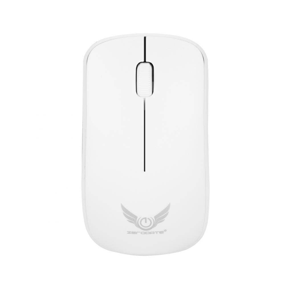 Zerodate T16 Mouse Nirkabel 5 Juta Mengklik Life 1600 DPI 2.4G Mouse Nirkabel untuk PC-Internasional