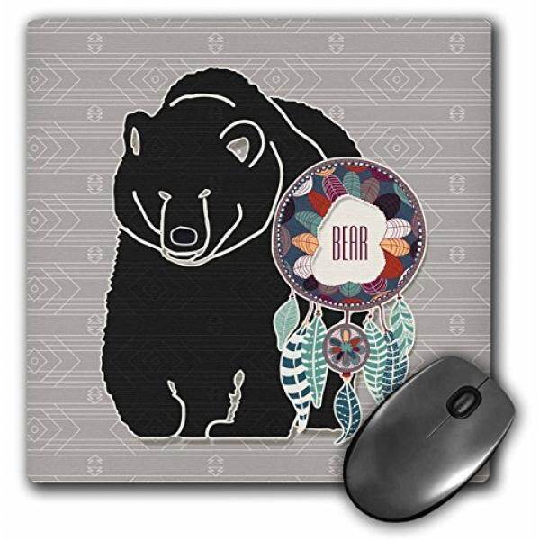 Alas Mouse 3D Rose Penduduk Asli Amerika Zodiak untuk 22 Agustus September 21 Brown Bear Penyelesaian Matte Alas Mouse-8X8 -Mp_221968_1-Intl