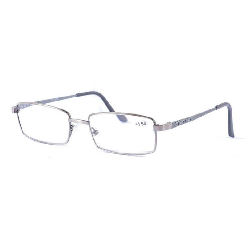 Giá bán 200 Degree Mens Vintage Casual Comfortable Presbyopic Glasses Metal Square Frame Reading Glasses