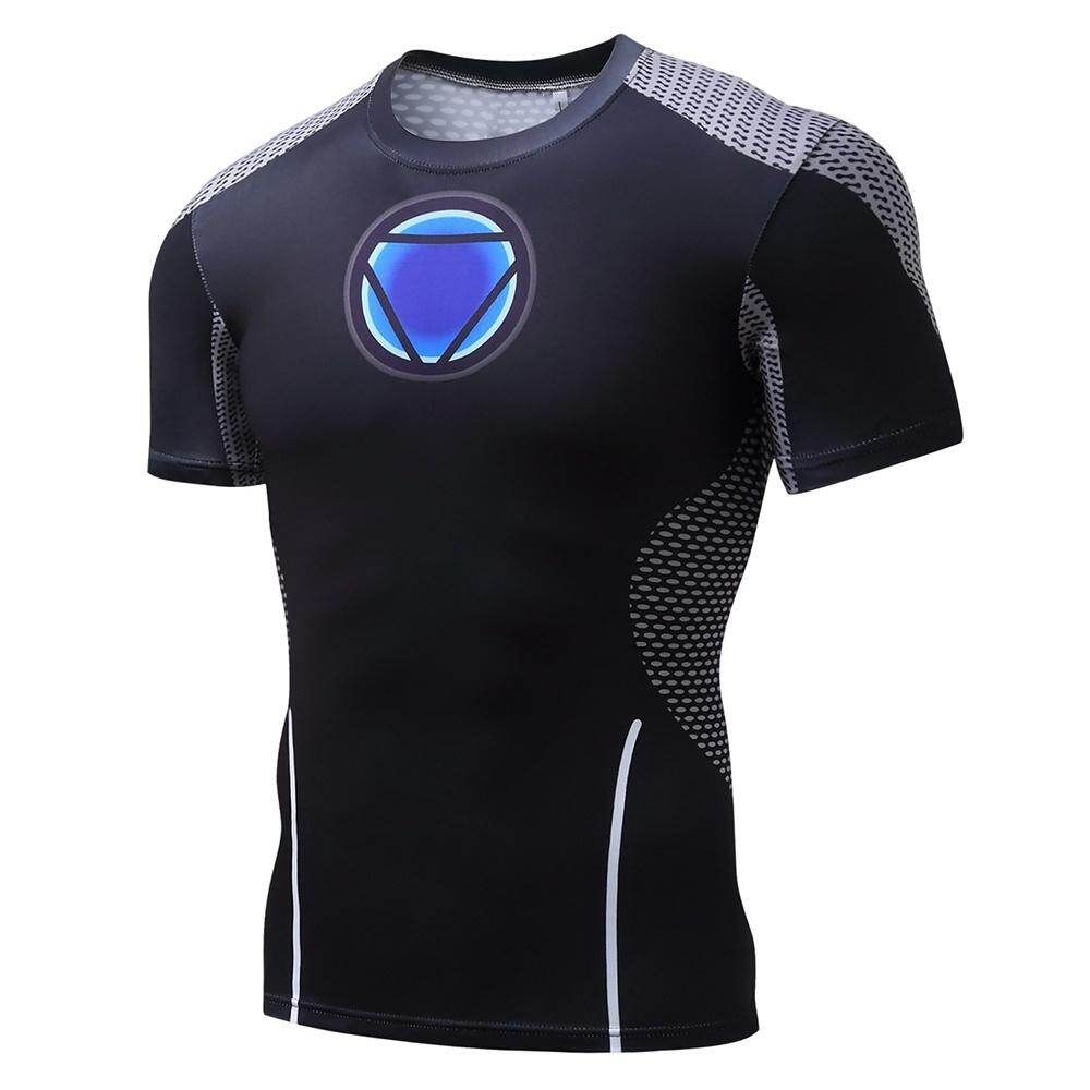 Áo Nén Siêu Anh Hùng Cho Nam 2018 Áo Thun Thể Thao Tập Gym Ôm Sát Người Sắt