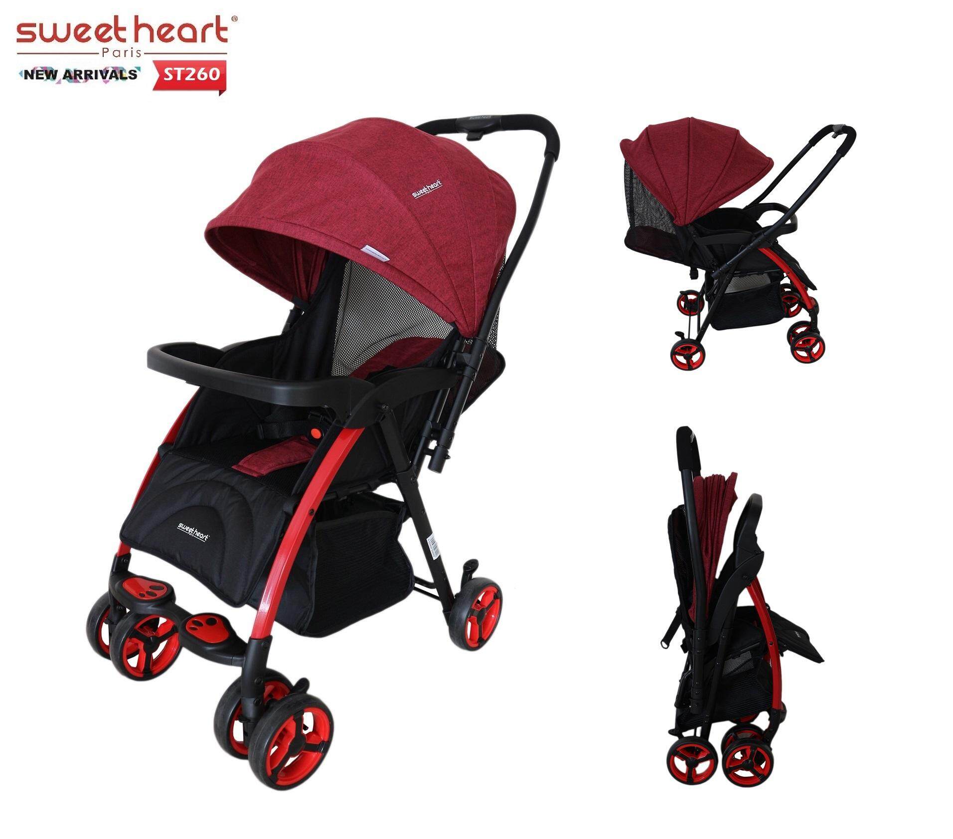 sweet heart paris aluminium 2 in 1 stroller