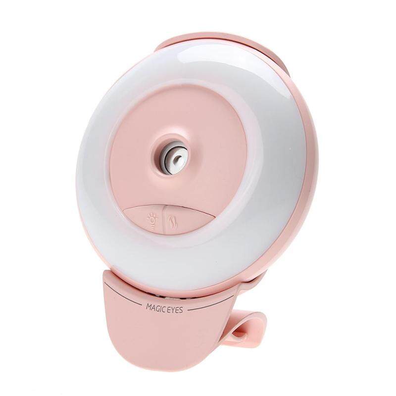 Mini Luminous Humidifier USB Nano Mister Facial Moisturizing Spray (Pink) Singapore