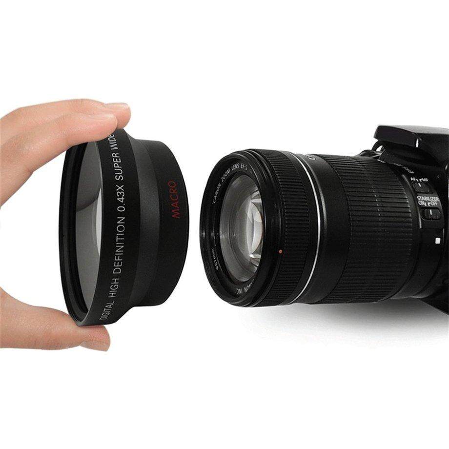 Era 67 Mm 0.43X Sudut Lebar Lensa untuk Canon T5i T4i T3i 18-135 Mm untuk Nikon 18-105 Mm