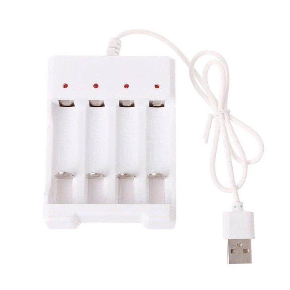 Bộ chuyển đổi sạc pin sạc aa/aaa 4 khe dc5v 1a 1.2v phích cắm usb