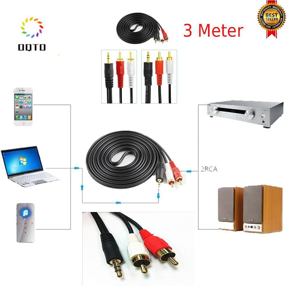 Ugreen 35 Mm Untuk 2 Hi Fi Audio Rca Dari Anyaman Nilon 