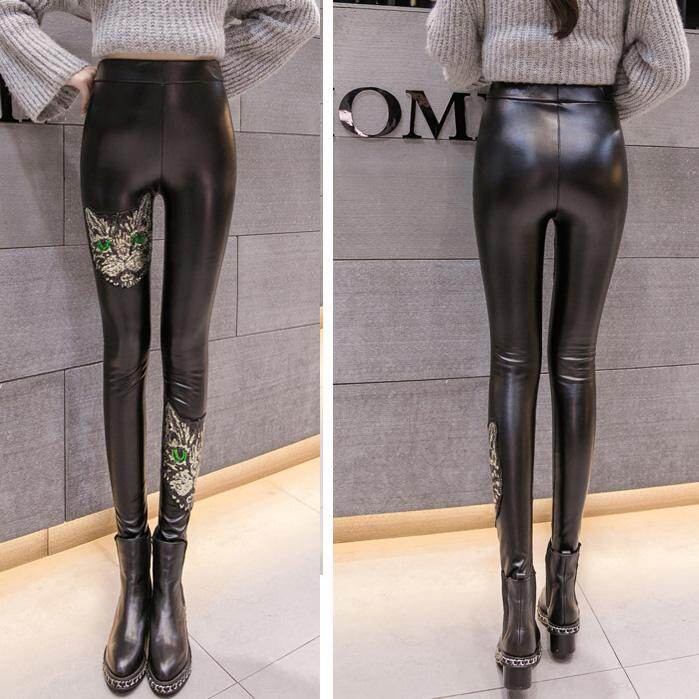 Leggings โกธิคเลื่อมปักเซ็กซี่ Skinny Legging S-XXL สูง - เอวฟิตเนสหนัง PU ผู้หญิงกางเกงกางเกงขนสัตว์เข้ารูปพอดีกางเกงผู้หญิงยืดสีดำเอวยางยืด Render กางเกงไซส์ใหญ่สำหรับสตรี Leggings โกธิคเลื่อมปักเซ็กซี่ Skinny Legging S-XXL สูง - เอวฟิตเนสหนัง PU ผู้หญิงกางเกงกางเกงขนสัตว์เข้ารูปพอดีกางเกงผู้หญิงยืดสีดำเอวยางยืด Render กางเกงไซส์ใหญ่สำหรับสตรี