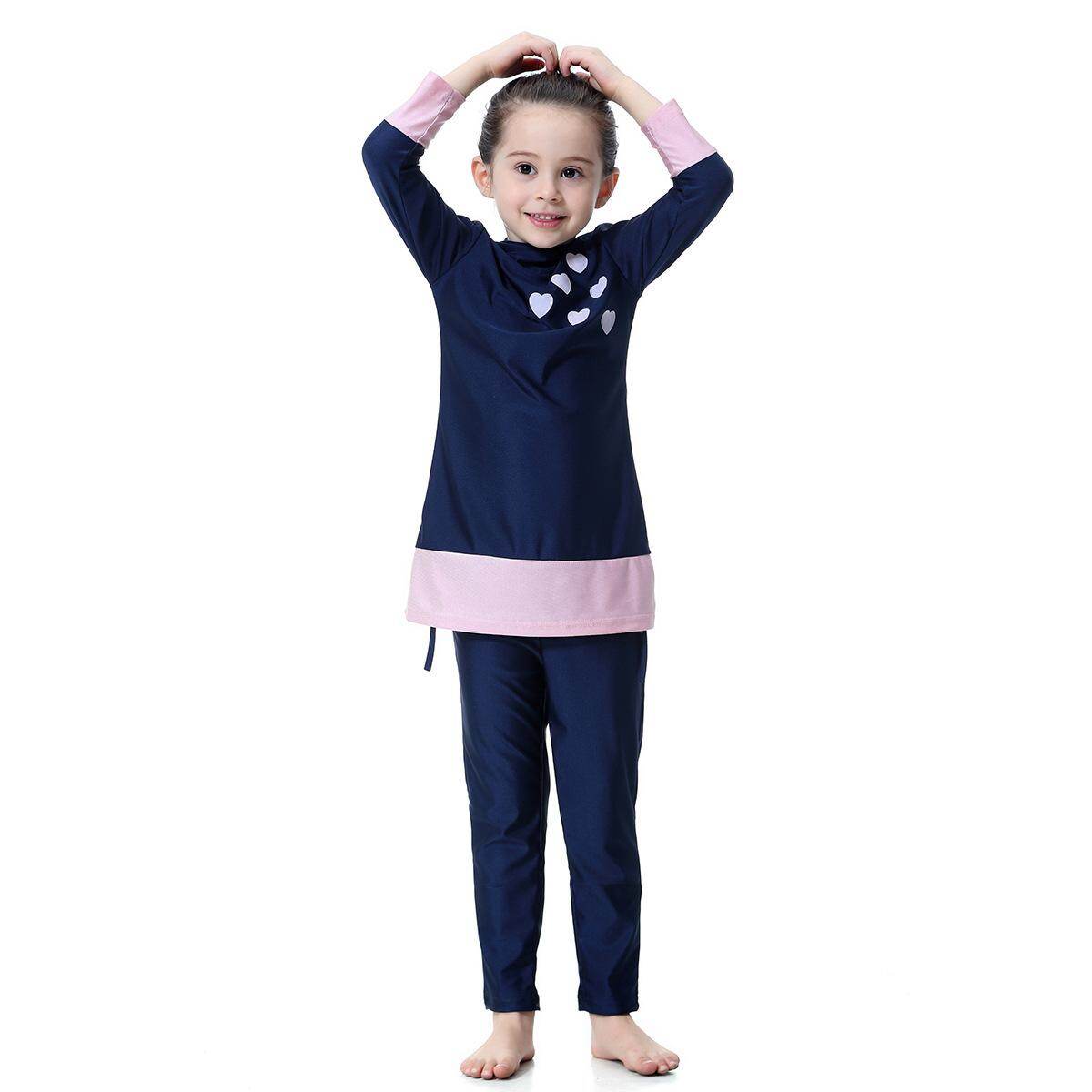 Cek Modest Swimsuit For Muslim Girls Cute Kids Muslimah Swimwear