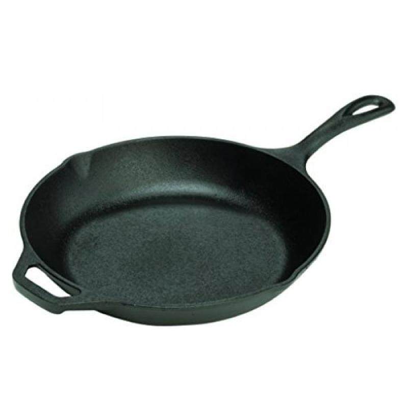 Skillets Lodge LCS3 Cast Iron Chefs Skillet, Pre-Seasoned, 10-inch - intl Singapore
