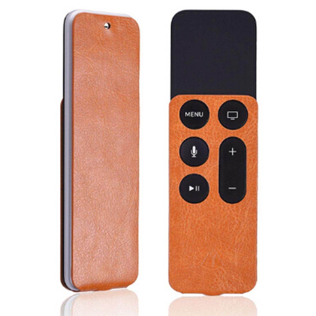 Untuk Apple TV 4th Generasi Siri Remote Pu Sarung Pelindung Bahan Kulit Kantong (Orange)