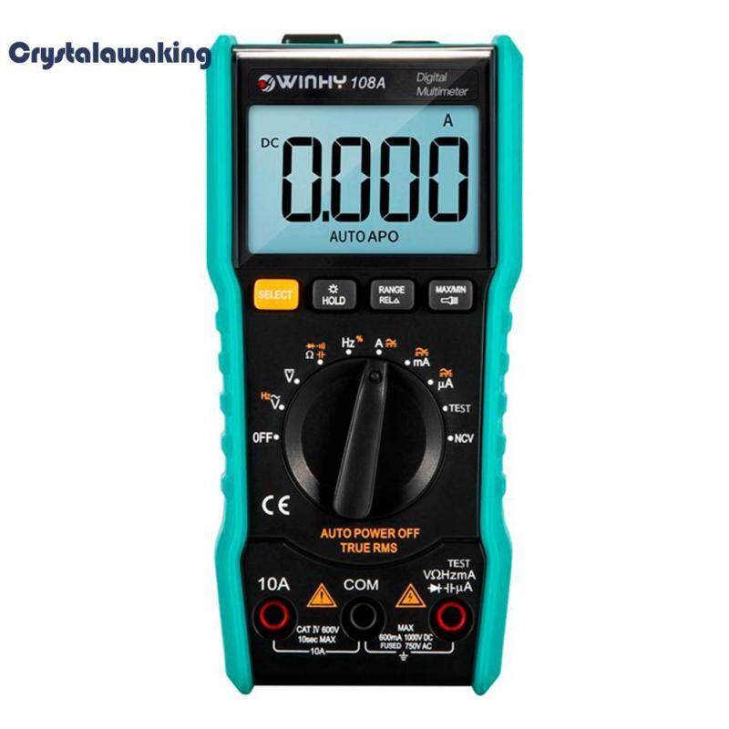 WINHY 108A Digital Multimeter Auto Range Handheld LCD Voltage Current Meter