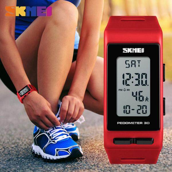 SKMEI Brand Women Sports Watches Pedometer Calories Digital Watch Ladies Outdoor Running Electronic Men Waterproof Wristwatch 1363