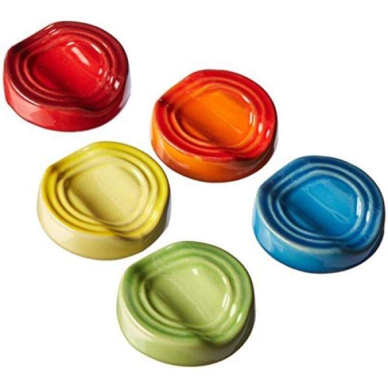 Le Creuset of America Stoneware Chopstick Rest Set, Multi-Colored, Set of 5 / From USA Singapore