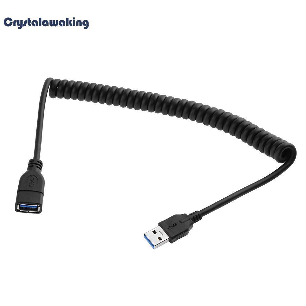1.2 M Tinggi Spped USB3.0 Ekstensi Jenis Laki-laki Ke Perempuan Melingkar Kabel Per Kawat