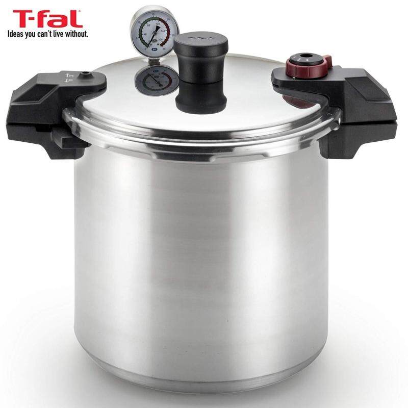 T-Fal Pressure Canner, Pressure Cooker with 2 Racks and 3-PSI Settings, 22-Quart, Model 931052 - from USA - intl Singapore
