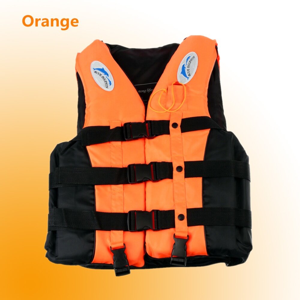 Whistle Hc New Orange Prevention Flood Adult Foam Swimming Life Jacket Vest 