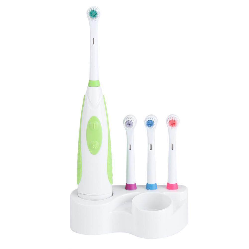 แปรงสีฟันไฟฟ้า รอยยิ้มขาวสดใสใน 1 สัปดาห์ ลำปาง ebayst Battery Electric Toothbrush Travel Electronic Whitening Cleaning Tooth Oral Care Green