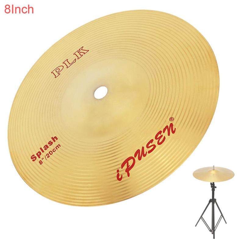 8 Inch Size Brass Alloy Splash Crash Cymbal Drum for Percussion Instruments Players Beginners - intl