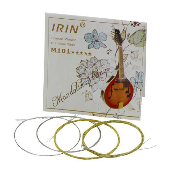 IRIN M101 Full Set Mandolin Strings Bronze Wound Stainless Steel Silver & Gloden Color (.010-.034)