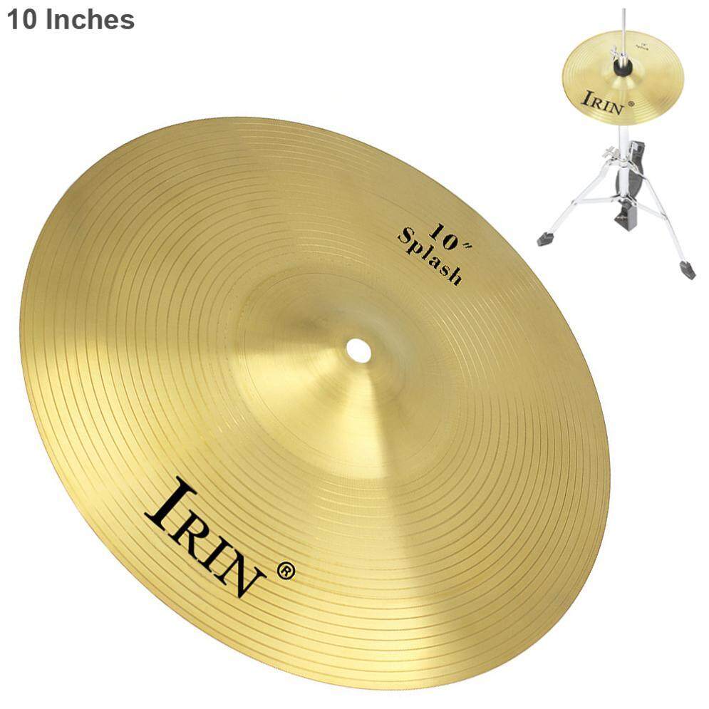 10 Inch Brass Alloy Splash Crash Cymbal Drum for Percussion Instruments Players （Beginner）