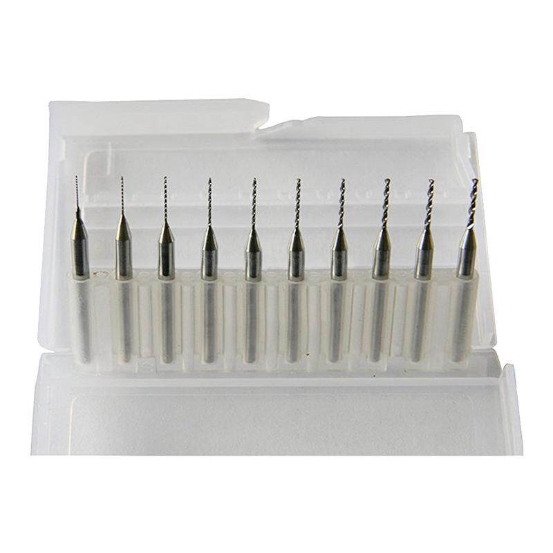 SHINA 10x 1.0mm NEW Carbide PCB Rotary Tool Jewelry CNC Drill Bits Router 