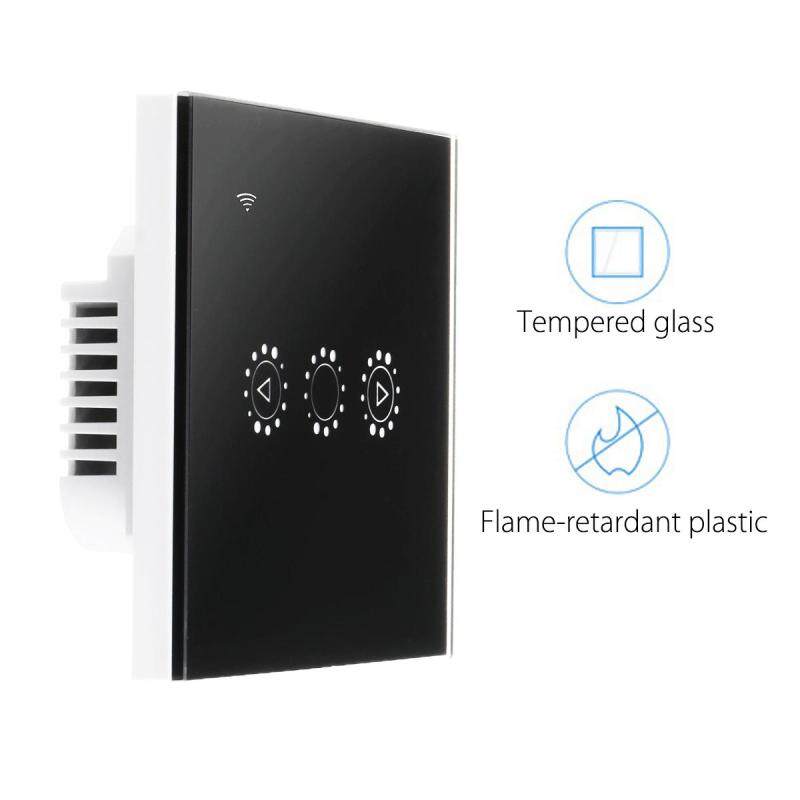 Smart Light Dimmer In Wall Touch Control WiFi Switch For Alexa Google Home Black/White