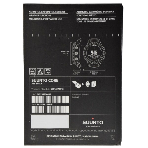 Suunto Core All Black Outdoor Watch Lazada Lazada