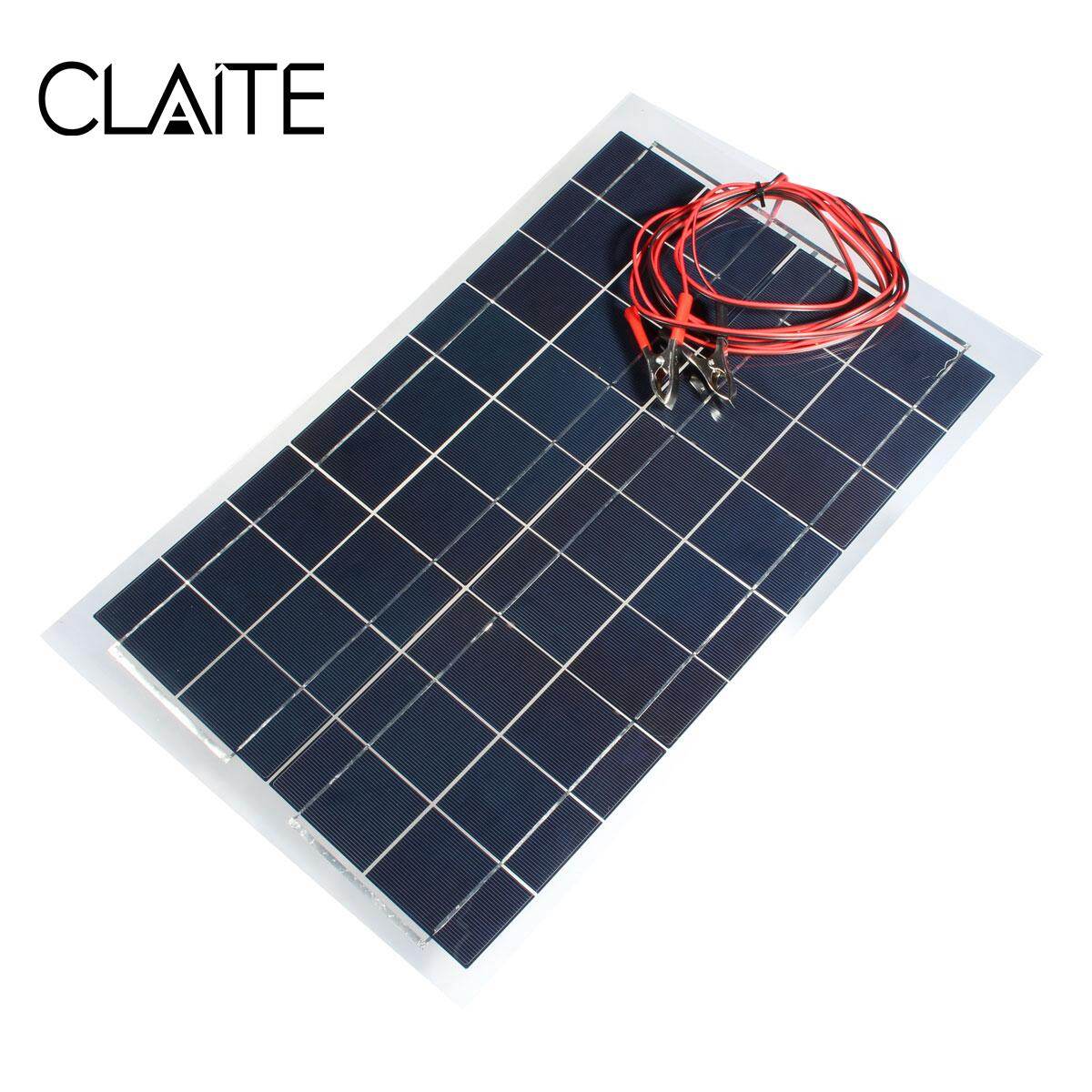 LEORY 12 โวลต์ 30 วัตต์แผงเซลล์แสงอาทิตย์โพลีคาร์บอเนต 4 เมตรสายคลิปจระเข้ DIY SOLAR Cells เครื่องชาร์จแบตเตอรี่อเนกประสงค์ 540x350 มิลลิเมตร - INTL LEORY 12 โวลต์ 30 วัตต์แผงเซลล์แสงอาทิตย์โพลีคาร์บอเนต 4 เมตรสายคลิปจระเข้ DIY SOLAR Cells เครื่องชาร์จแบตเตอรี่อเนกประสงค์ 540x350 มิลลิเมตร - INTL