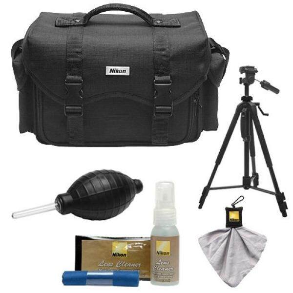 Nikon 5874 Digital SLR Camera System Case - Gadget Bag with Tripod + Kit for D3300, D3400, D5500, D5600, D7200, D7500, D610, D750, D810, D850, D5