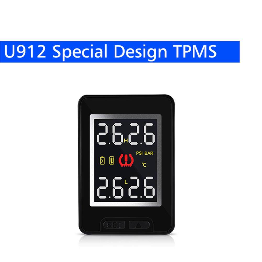 PL For Toyota CAREUD U912 Auto Wireless TPMS Tire Pressure Monitoring System with 4 Sensors LCD Display Embedded Monitor