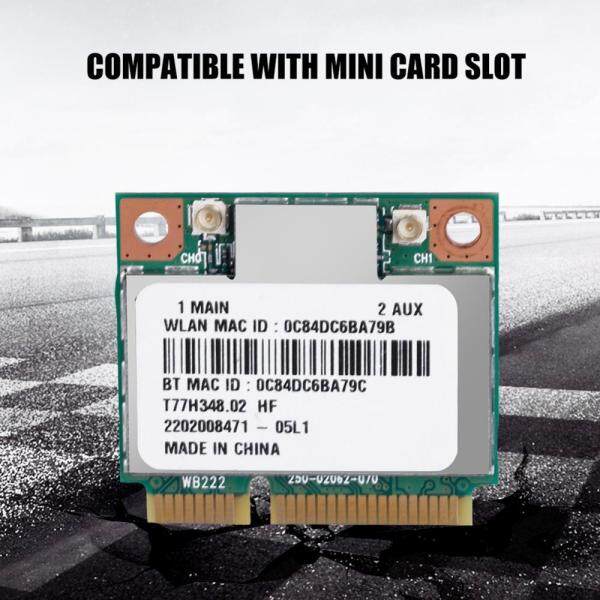 Card Mạng Không Dây PCI-E Mini WIFI Bluetooth 300Mbps 4.0 Mbps, Card Mạng AR5B22 Băng Tần Kép 2.4G/5Ghz