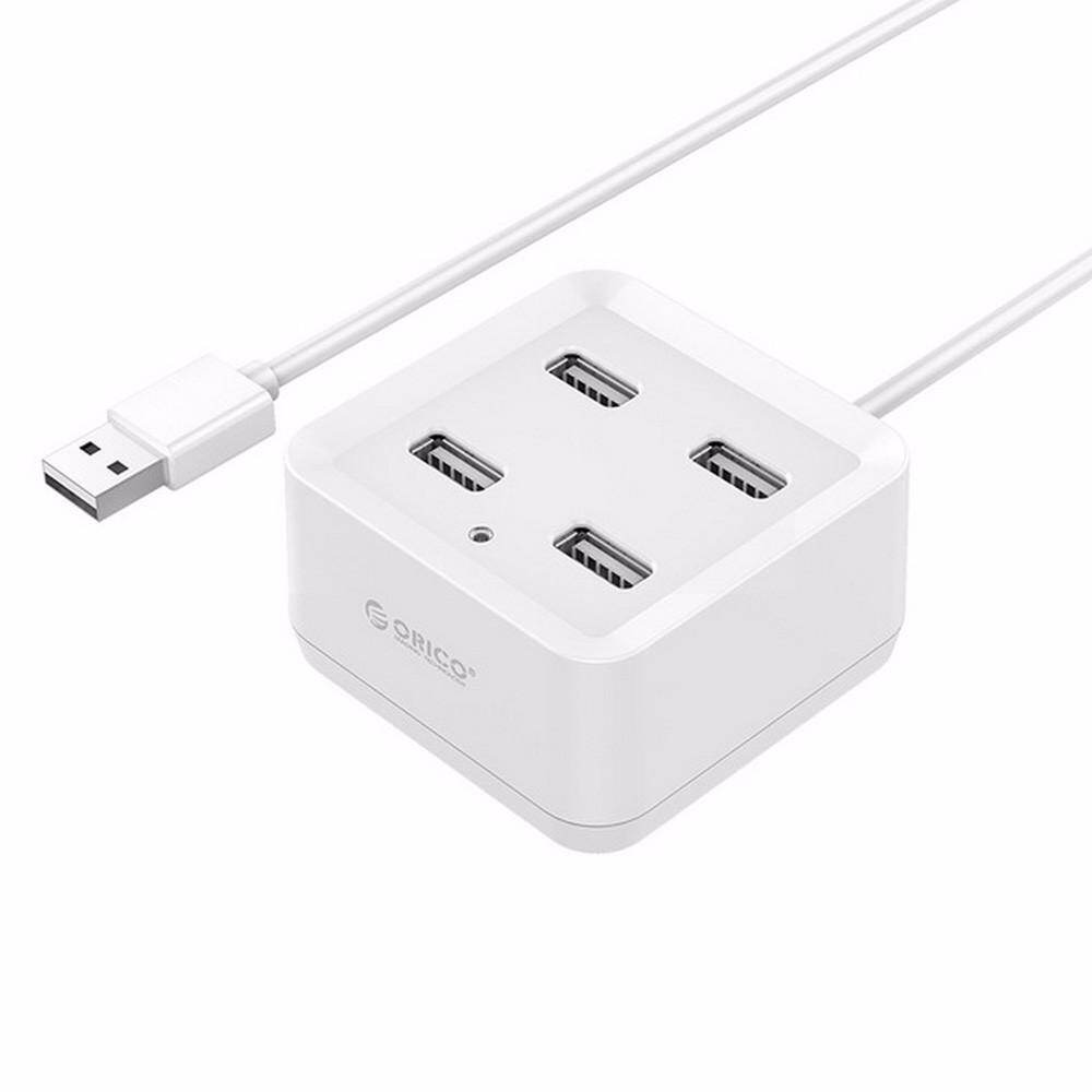 Orico Kecepatan Tinggi 4 Port USB 2.0 MINI Hub Hot Swap Perlindungan Saat Ini untuk Mac Desktop Laptop Komputer Tablet