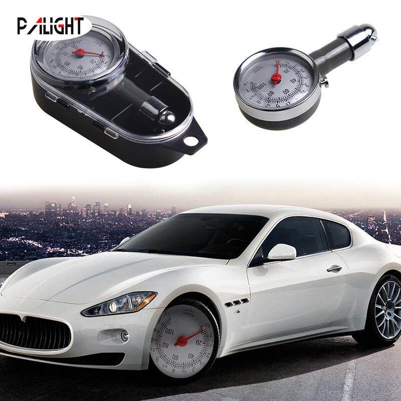 PAlight Car Wheel Tire Air Pressure Gauge Meter Handle Mirror Shaped Vehicle Motorcycle Auto Tyre Tester