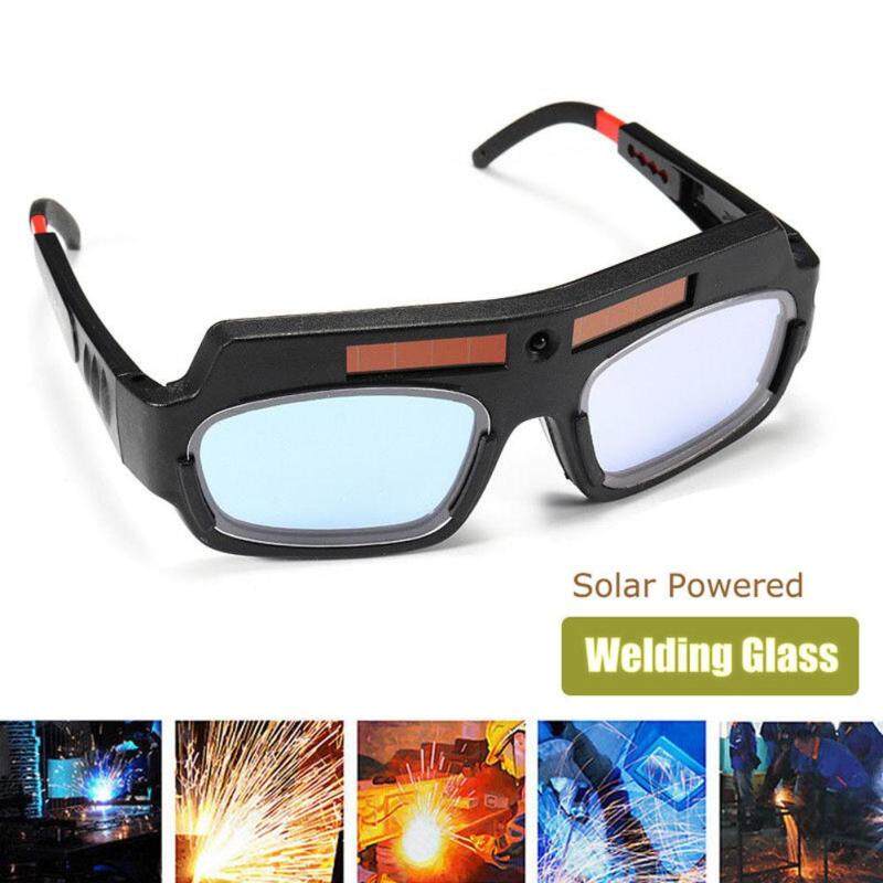Solar Powered Safety Goggles Auto Darkening Welding Eyewear Eyes Protection Welder Glasses Mask Helmet Arc - intl