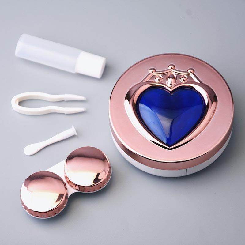 Amart Contact Lens Case Box Plastic Container Storage Holder Portable With Mirror For Outdoo
