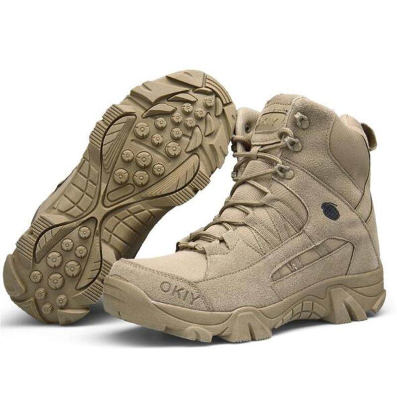 Mua LumiParty Men Army Tactical Combat Military Ankle Boots Outdoor Hiking Desert Shoes