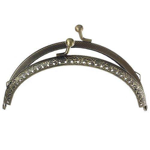 1PC Metal Frame Kiss Clasp Arch For Purse Bag Bronze 12.6cm x 7.7cm