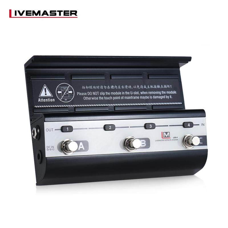 BIYANG LiveMaster Series LM-4 Mainframe Unit Guitar Effects Modular Board Platform Supports 3 Preset Combination Effects for Installing 4 Effect Modules with Power Supply Malaysia