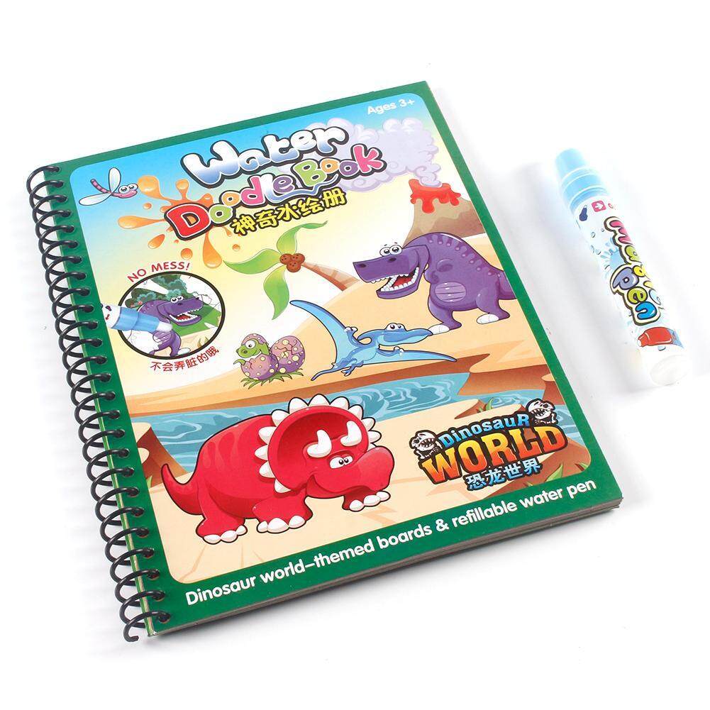 Kelebihan Magic Water Drawing Book Kids Animals Painting Doodle Book