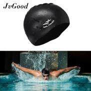 EsoGoal Swim Cap Long Hair Swimming Cap Waterproof Silicone Hat for Adult