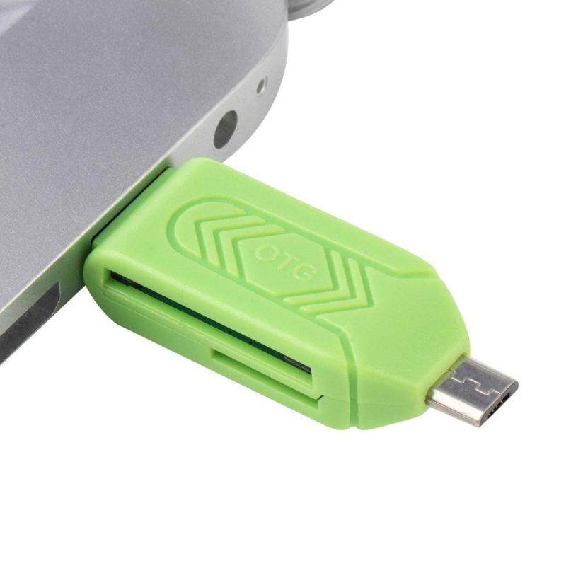 Bảng giá GOFT Black ABS Reliable Micro USB OTG TF T-flash Card Reader for Cell Phone PC Green Phong Vũ